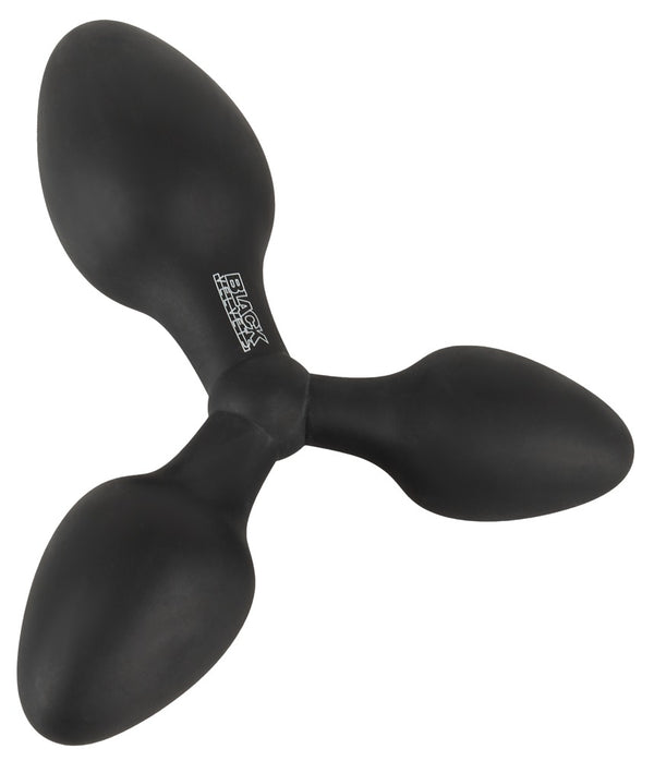 Black Velvets Triple butt plug - Zwart - Black Velvets - SKU: 50051080000