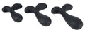 ANOS Butt plug trainingset met 3 prostaatstimulerende pluggen - Zwart