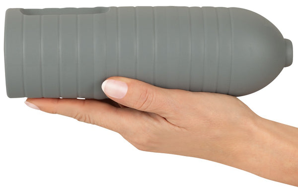Suck-O-Mat Sleeve flexibel met performance ringen - Grijs - Suck-O-Mat - SKU: 50054000000