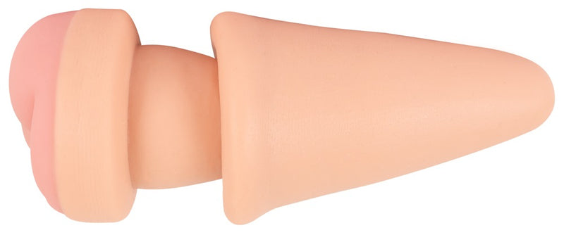 Nature Skin Butt plug met penisverlenger - Huidskleur