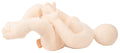 You2Toys Pluchen pop levensgroot met velours - Huidskleur