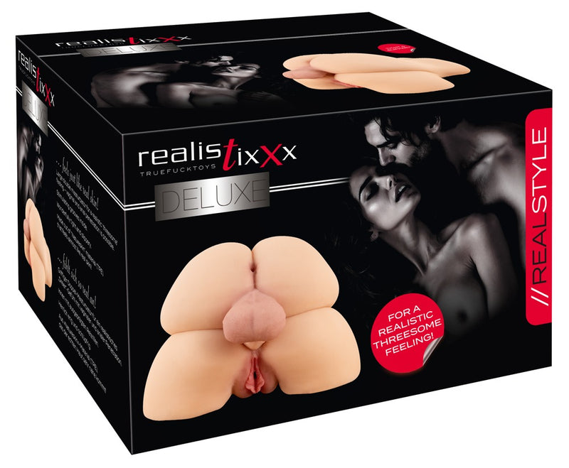 Realistixxx Dubbele torso met mannelijke en vrouwelijke details - Huidskleur