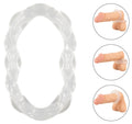 beau coeur Cockring elastisch met balring - Transparant