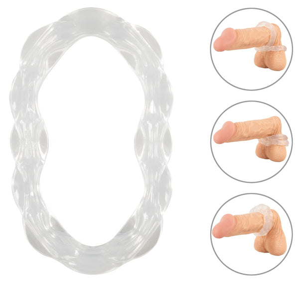 beau coeur cœur PARINOR cock & ball ring - Transparant - beau coeur - SKU: 50055660000