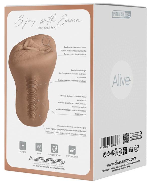 Alive Emma M masturbator - Huidskleur Donker - Alive - SKU: 50058680000