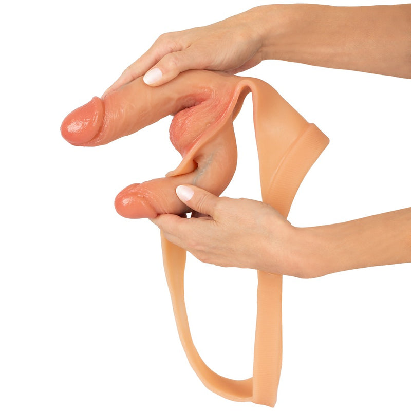 You2Toys Dubbel penis thong - Huidskleur Licht
