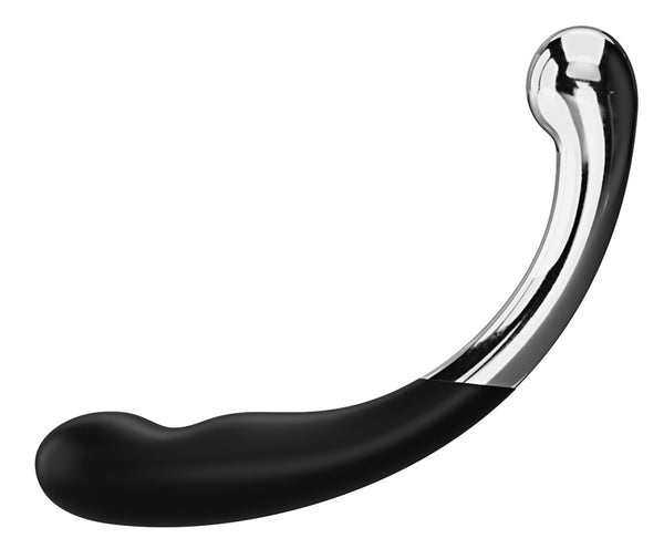 Fifty Shades of Grey Dubbele dildo gebogen met metaal en silicone - Zwart - Fifty Shades of Grey - SKU: 50060230000