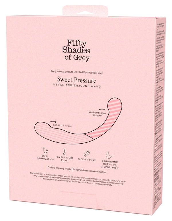 Fifty Shades of Grey Dubbele dildo gebogen met metaal en silicone - Zwart - Fifty Shades of Grey - SKU: 50060230000