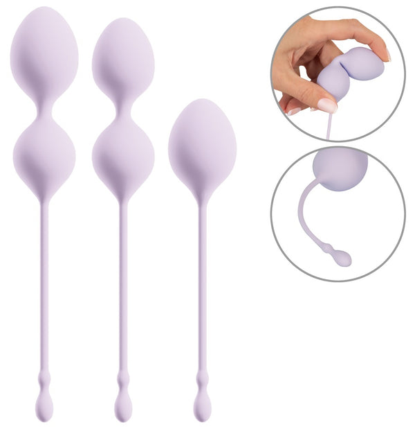 beau coeur Liefdesbal training set met 3 maten - Paars - beau coeur - SKU: 50062870000