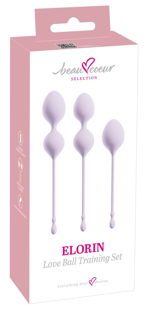 beau coeur Liefdesbal training set met 3 maten - Paars - beau coeur - SKU: 50062870000