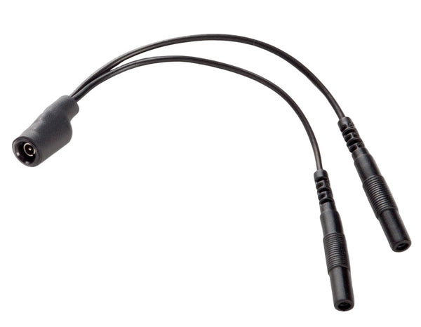 Mystim adapterkabel ronde 2mm connector - Zwart - Mystim - SKU: 50063170000