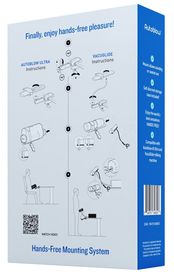 Autoblow Hands-Free Mounting System - Zwart - Autoblow - SKU: 50064810000