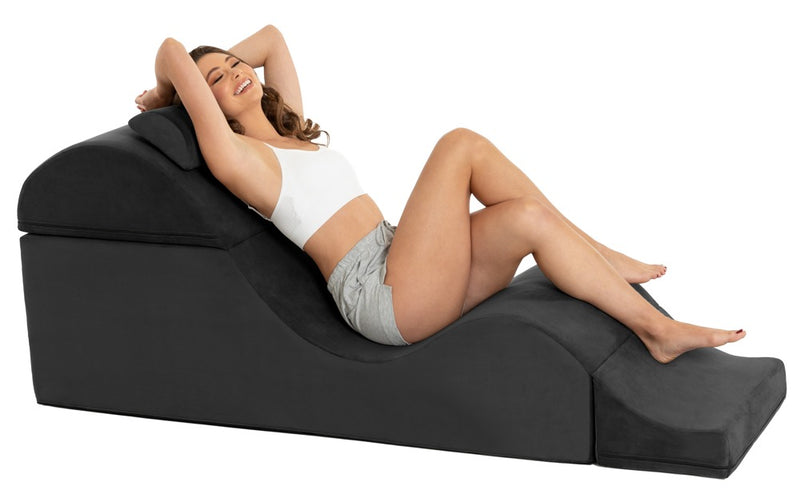 Liberator Flip chaise met extra brede maat - Zwart