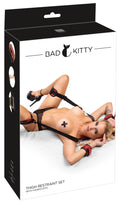 Bad Kitty Nek/beugel set met goud details - Zwart