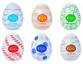 TENGA Egg set met 6 texturen - Wit