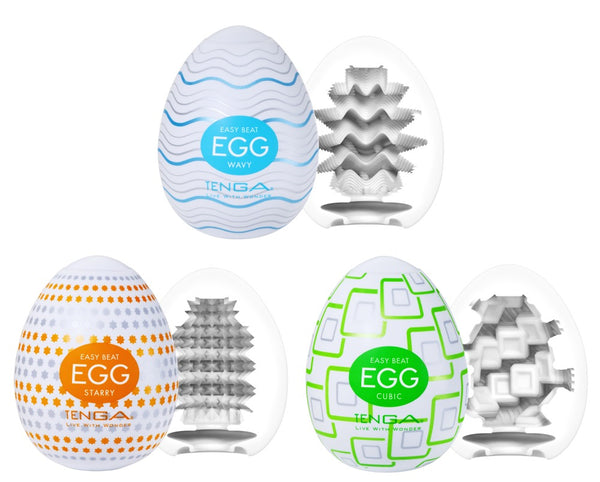 TENGA Egg Standaard set 1 masturbators - Wit - TENGA - SKU: 50070200000