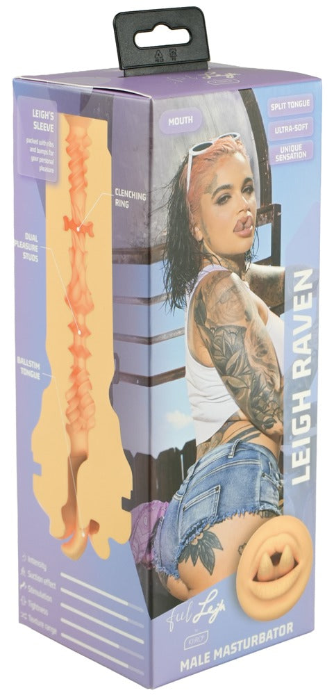 Kiiroo Feel Leigh realistische mond - Zwart - Kiiroo - SKU: 50077550000