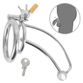 fetish Collection peniskooien met holle dilator - Zilver