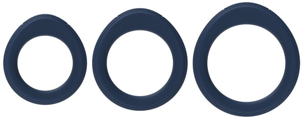 SVAKOM Triooo 3-delige cockringset - Blauw - SVAKOM - SKU: 50082710000