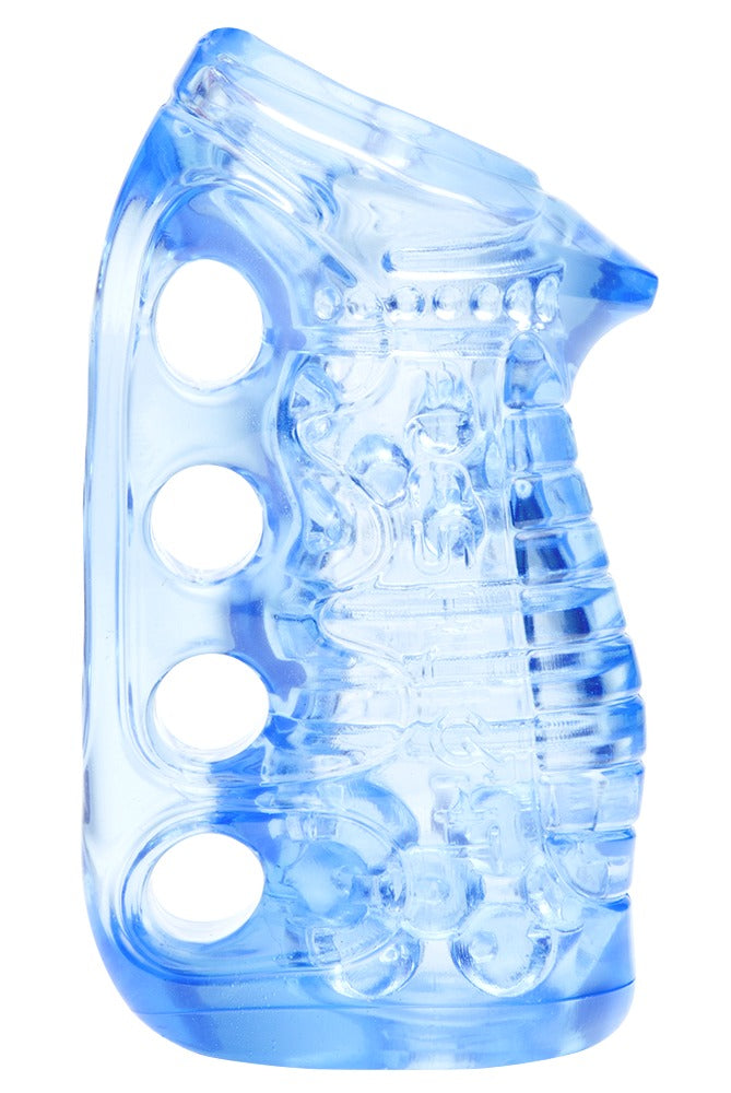 Fleshlight Fleshskins Grip Blue Ice masturbator - Blauw
