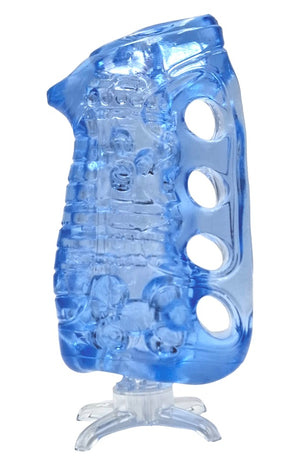 Fleshlight Fleshskins Grip Blue Ice masturbator - Blauw