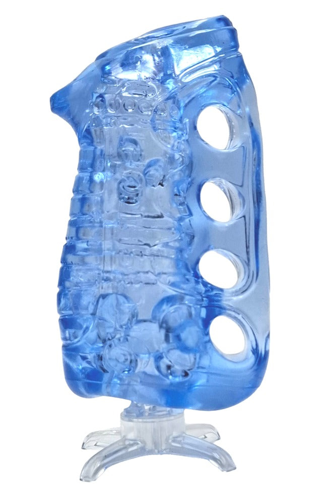 Fleshlight Fleshskins Grip Blue Ice masturbator - Blauw
