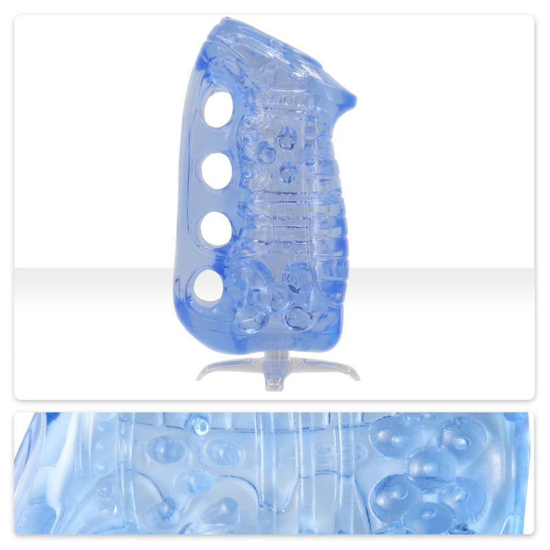 Fleshlight Fleshskins Grip Blue Ice masturbator - Blauw
