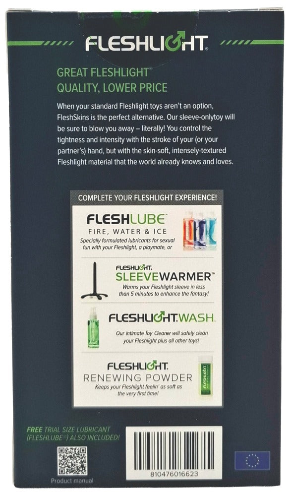 Fleshlight Fleshskins Grip Blue Ice masturbator - Blauw