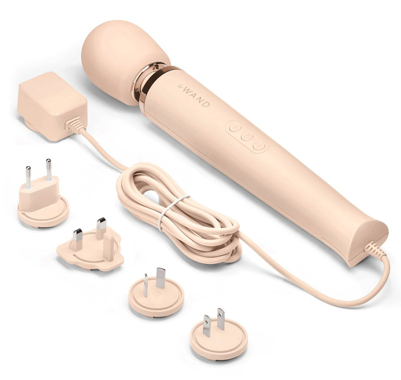 le Wand Krachtige Plug-trilmassager vibrator - Wit