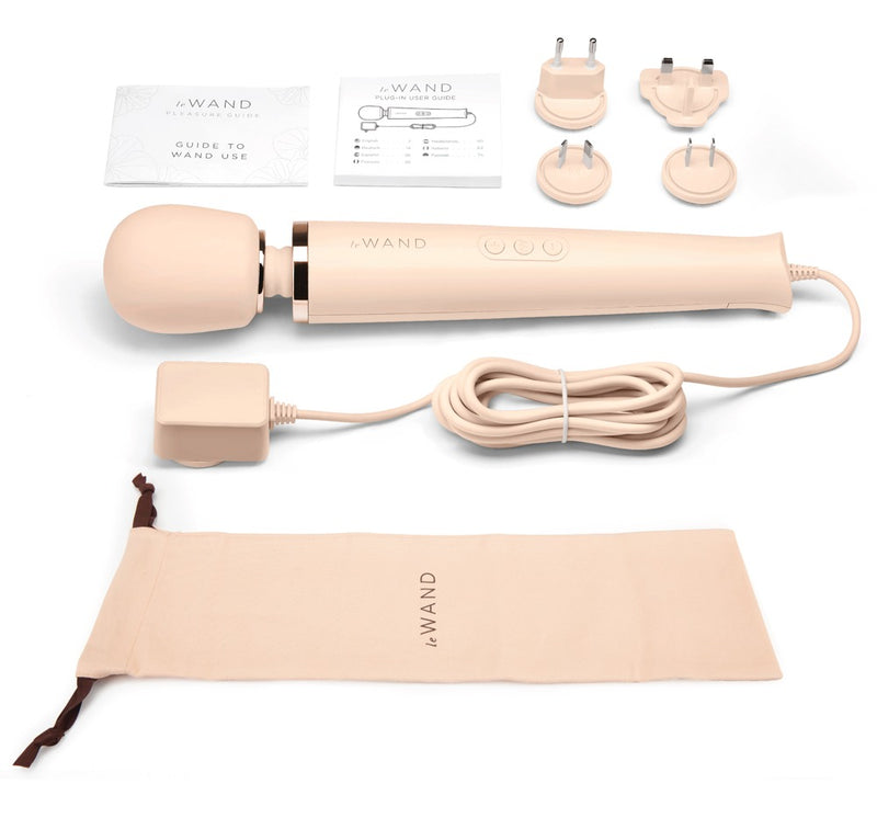le Wand Krachtige Plug-trilmassager vibrator - Wit
