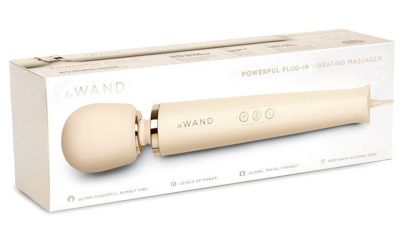 le Wand Krachtige Plug-trilmassager vibrator - Wit