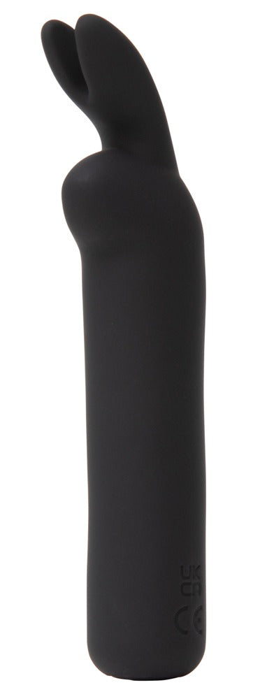 HappyRabbit mini-vibrator met flexibele oortjes - Zwart