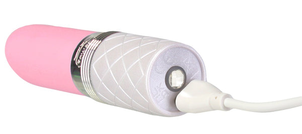 PILLOW TALK Mini vibrator lippenstiftvormig met Swarovski - Roze - PILLOW TALK - SKU: 54007910000
