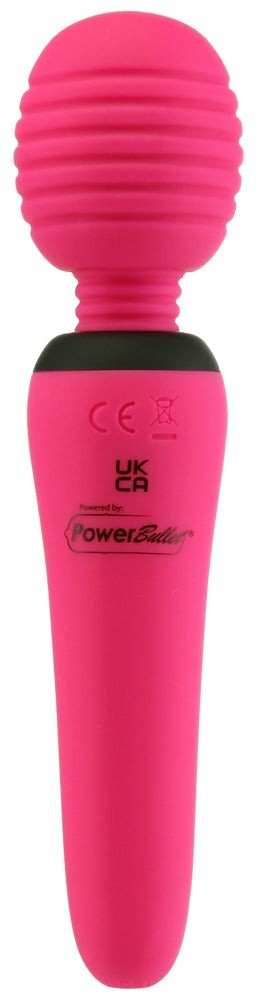 palmpower Massagestaaf met groeven - Roze