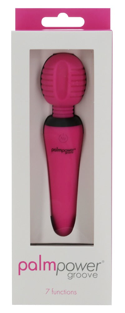 palmpower Massagestaaf met groeven - Roze - palmpower - SKU: 54008130000