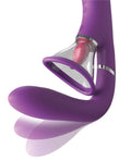 Fantasy For Her G-spot vibrator met zuignap en tong - Paars