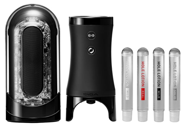 TENGA Electronic Vibrotation vibrator - Zwart - TENGA - SKU: 54009960000