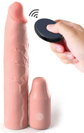 Fantasy X-Tensions Elite Penis sleeve vibrerend met verlenging - Huidskleur