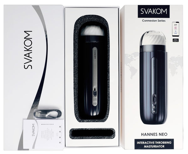 SVAKOM Masturbator volautomatisch met verwarming - Blauw - SVAKOM - SKU: 54017550000