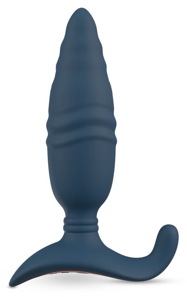 ANOS Duwende buttplug met trilling - Blauw - ANOS - SKU: 54017800000