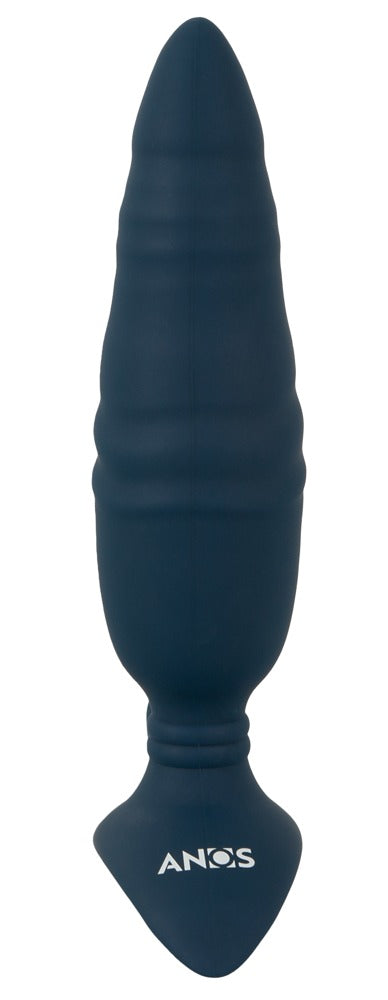 ANOS Butt plug duwend met vibratie - Blauw - ANOS - SKU: 54017800000