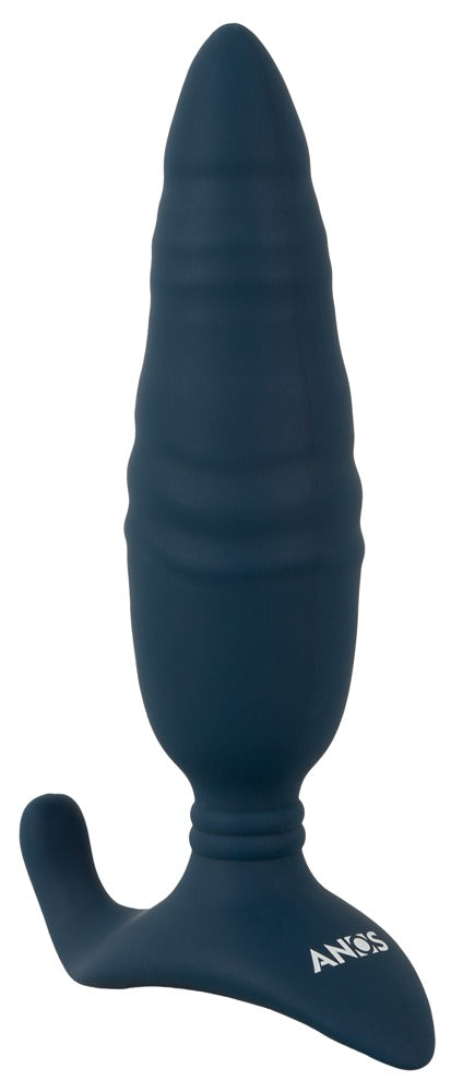 ANOS Butt plug duwend met vibratie - Blauw - ANOS - SKU: 54017800000