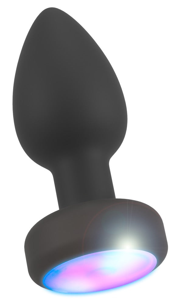 ANOS Butt plug knipperend met LED en vibratie - Zwart