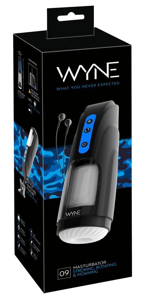 WYNE 09 masturbator - Zwart - WYNE - SKU: 54021580000