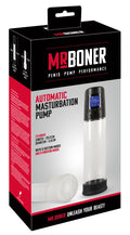 Mister Boner Masturbatiepomp automatisch met vibratie - Transparant