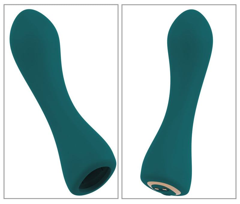 Couples Choice Mini vibrator met 4 opzetstukken - Groen