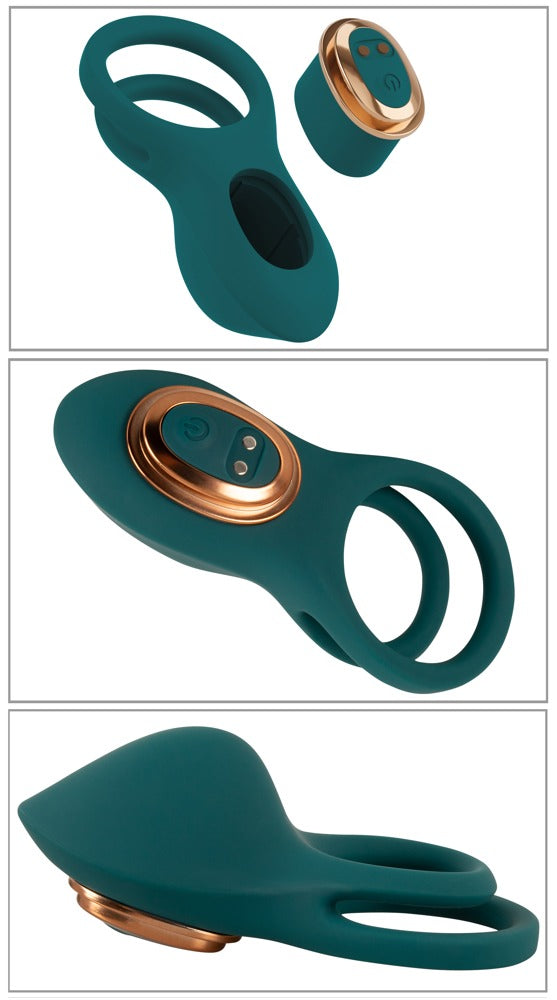 Couples Choice RC Mini vibrator met 5-delige set - Groen - Couples Choice - SKU: 54023600000