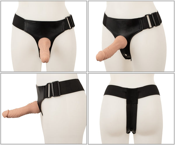 You2Toys Strap-on set met verstelbaar harnas en remote control - Huidskleur - You2Toys - SKU: 54024250000