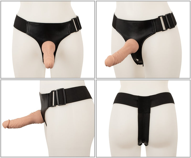 You2Toys Strap-on set met verstelbaar harnas en remote control - Huidskleur