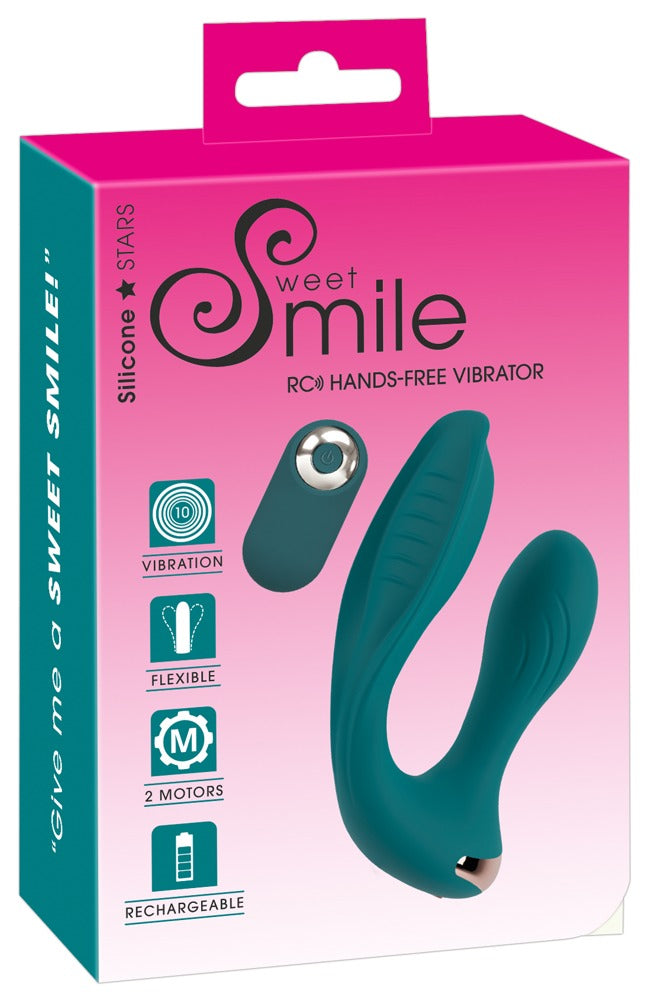 Sweet Smile Hands-free vibrator - Turquoise